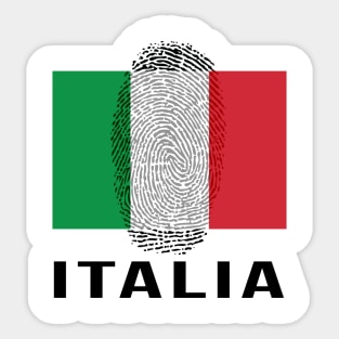 Italy Flag DNA Sticker